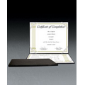 Black Faux Leather Certificate Holder